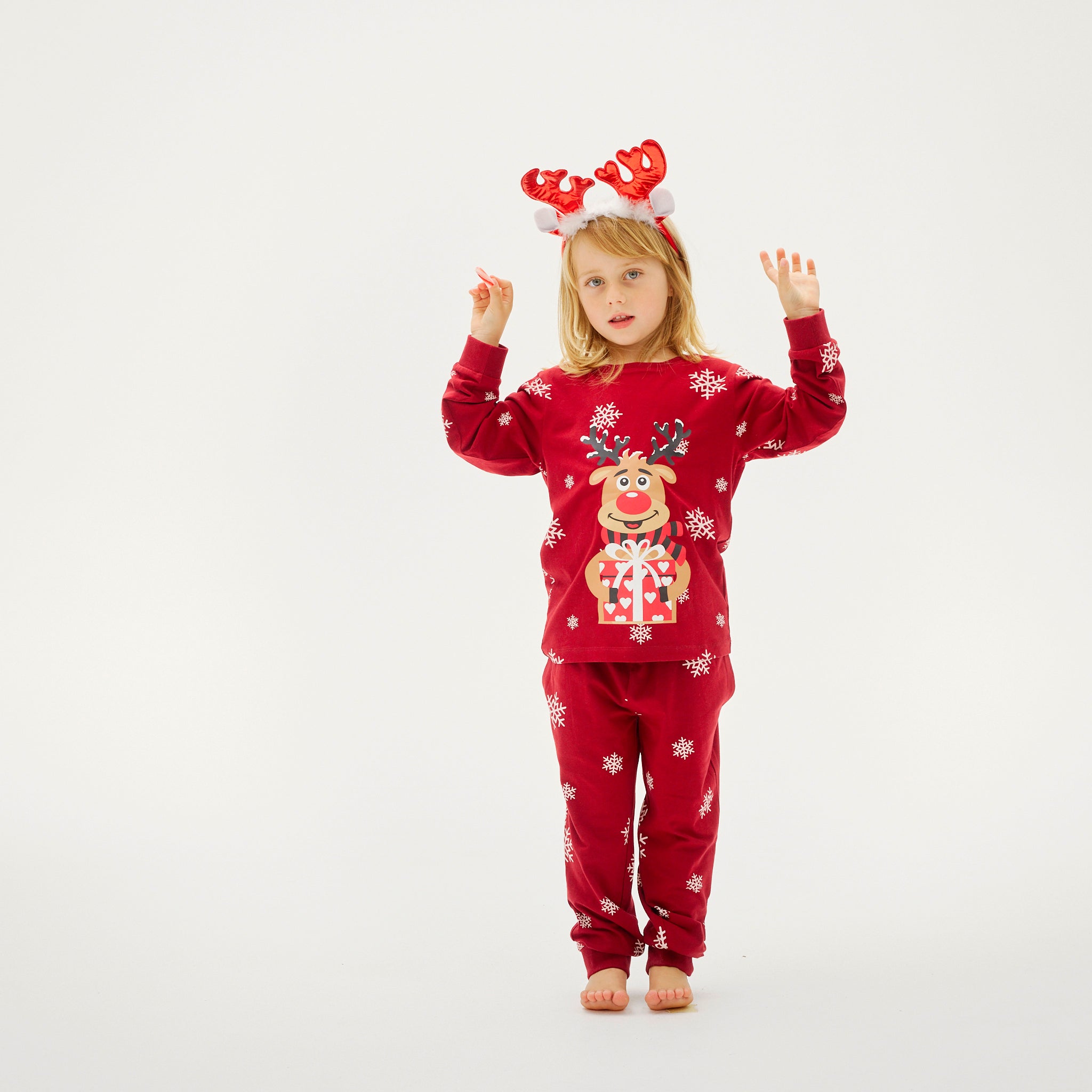 Pyjama Adorable De Rudolphe Rouge - Enfants.